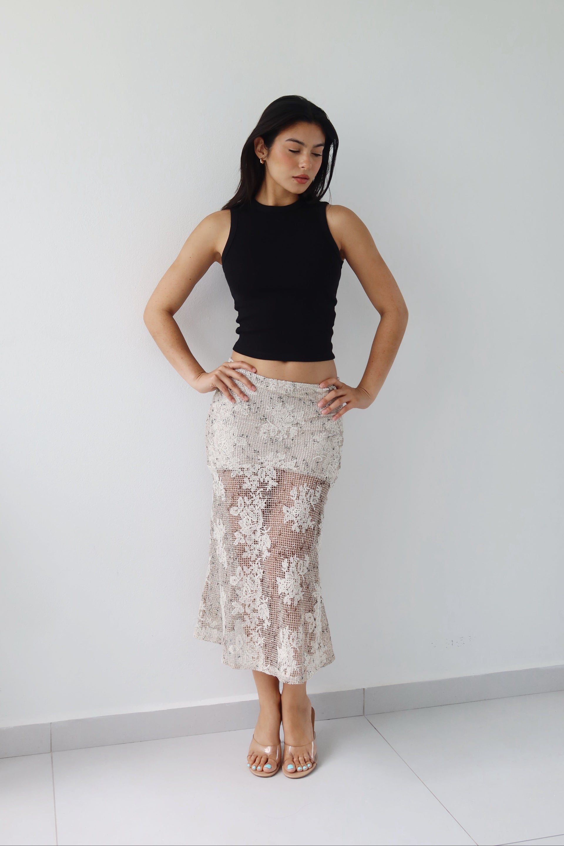 CROCHET LACE SKIRT – Pink Tree PR
